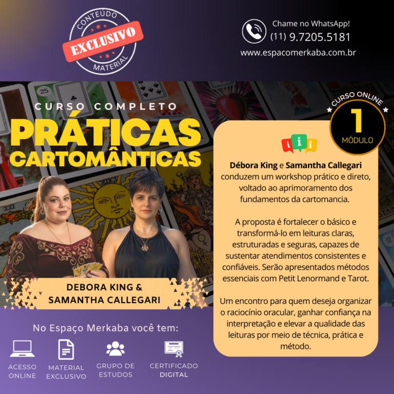 Workshop Práticas Cartomânticas com Lenormand e Tarot